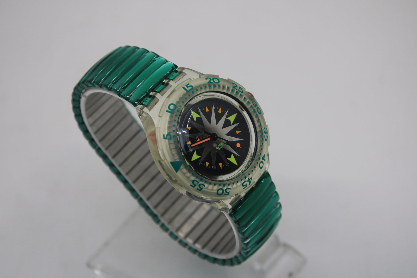1993 Early Vintage Swatch Scuba 'Mint Drops' SDK108/109, New Old Stock, Never Worn, working 100%