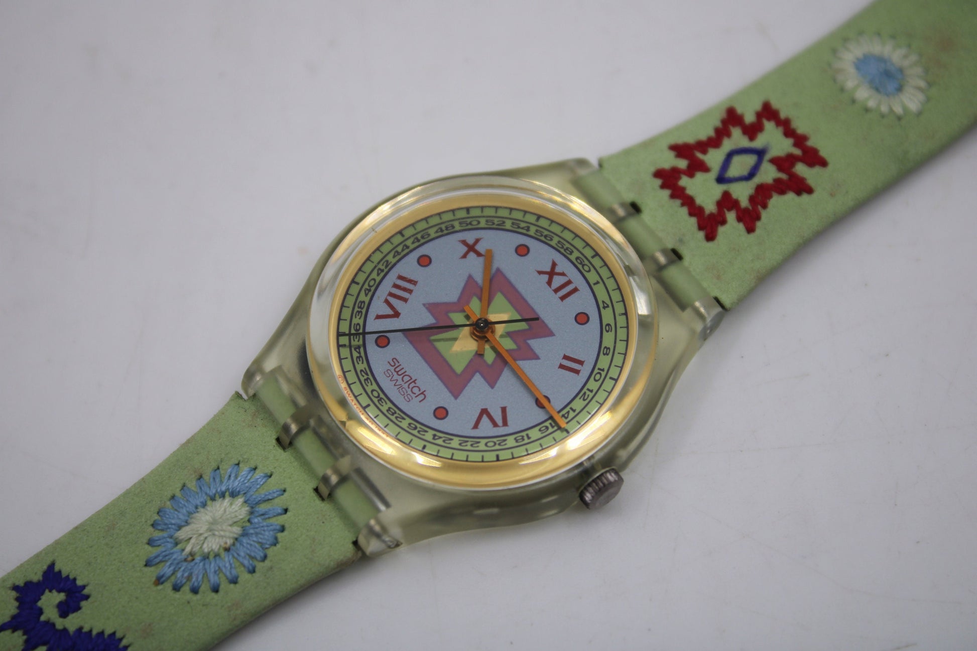 1993 Vintage Gents Swatch 'Cuzco' GK154, in New Old Stock, Unworn condition, working 100% with original strap