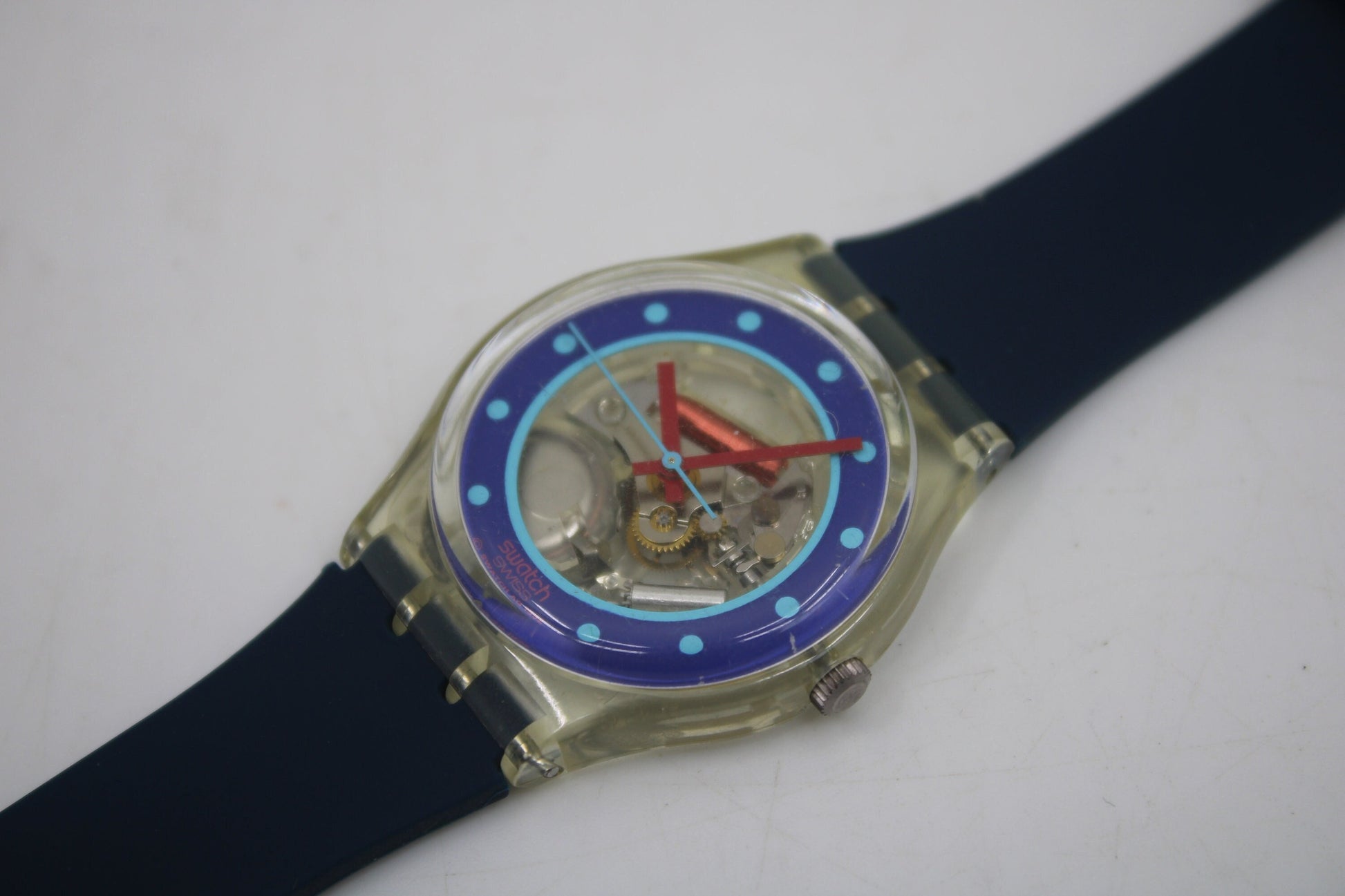 1993, Vintage Gents Swatch, 'Tin Toy' GK155, No box, NEW OLD STOCK, Never Worn, working 100% NoN-original strap