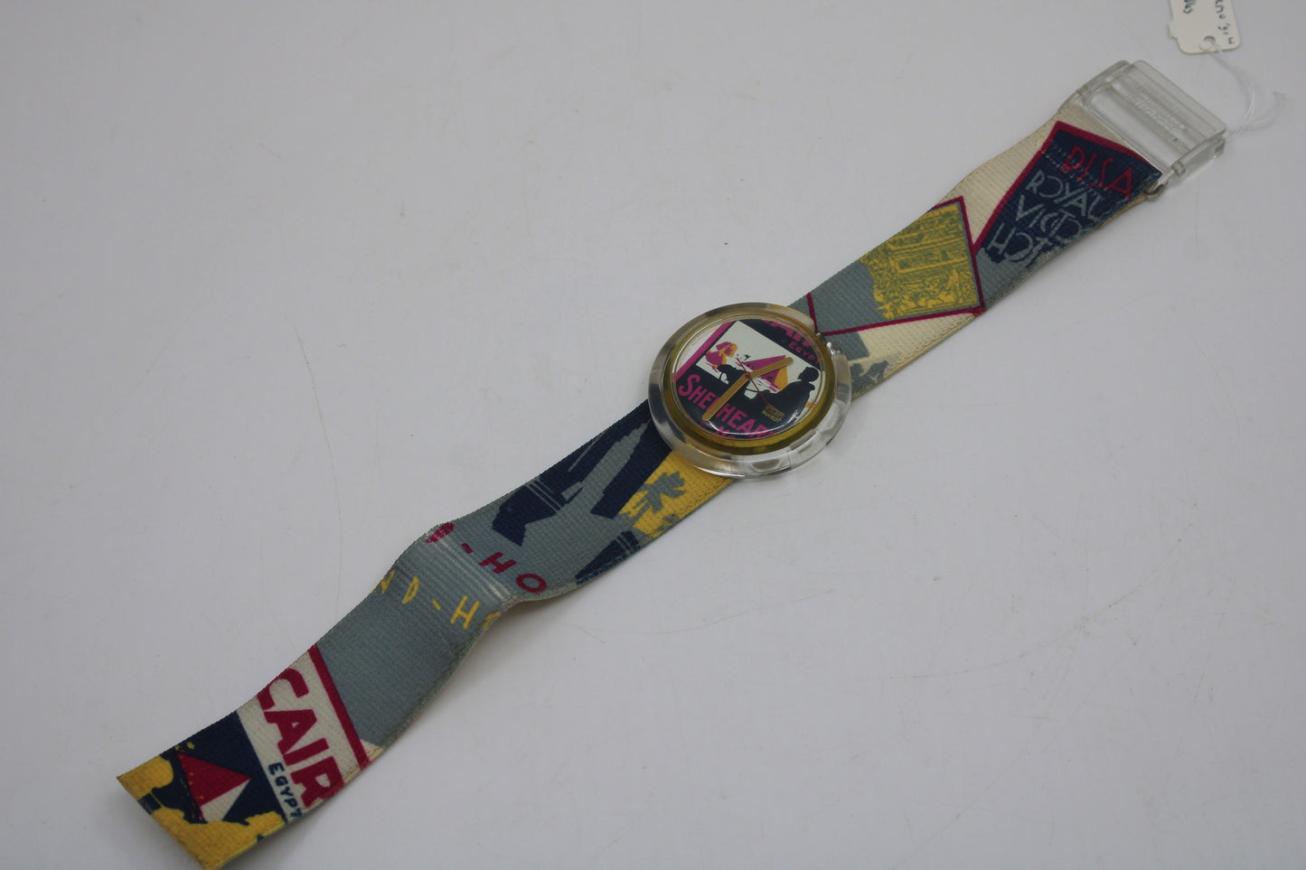 Swatch, PopSwatch, 1991, 'Raffles', PWK140, nice used condition, original ring and strap
