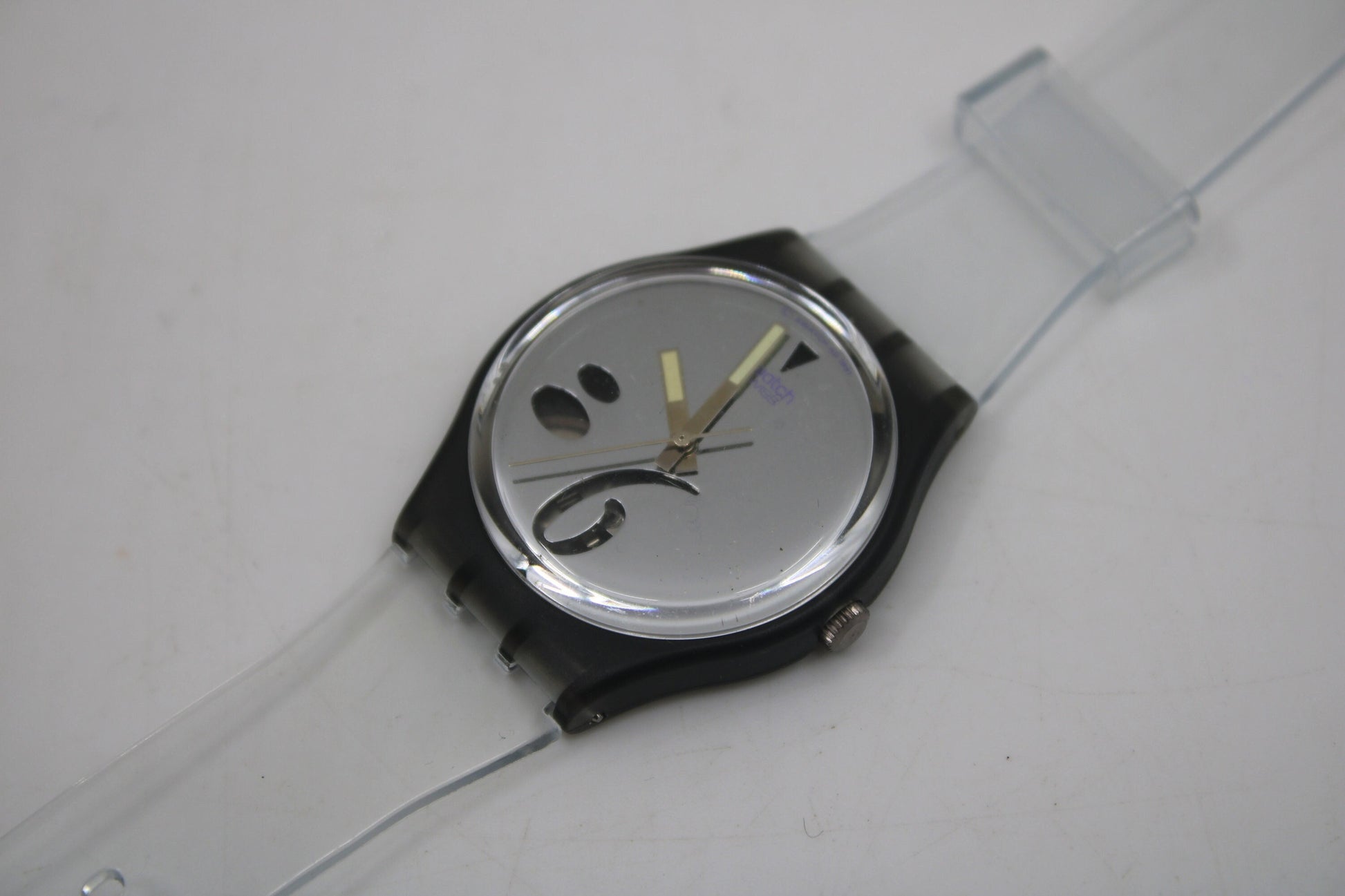 NEW OLD STOCK 1991 Vintage Gents Swatch 'High Beam' GM107, working 100% with a new, unused strap