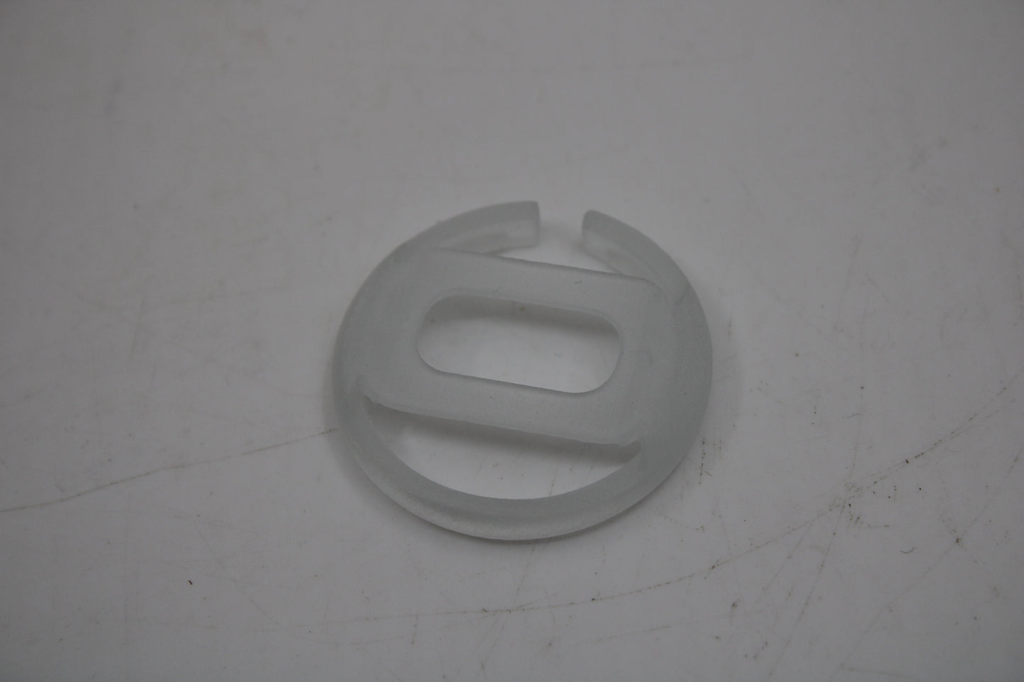 3D Printed Version Pop Swatch Midi Size Ring, Brand New, Matt Translucent