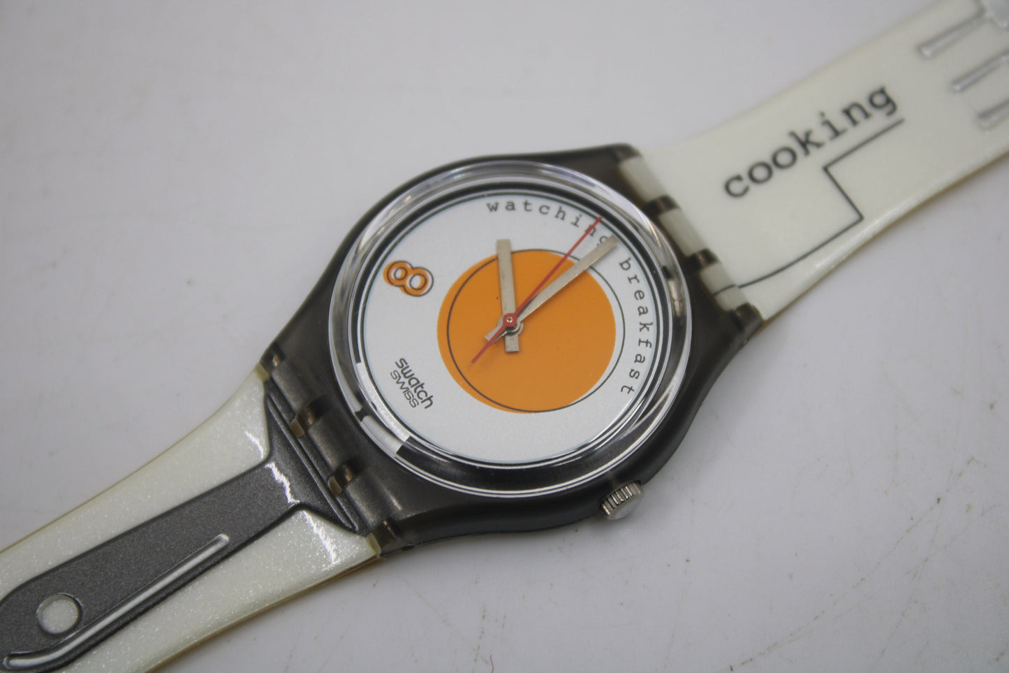 1995 Vintage Gents Swatch 'Sunny Side Up' GM135, NEW OLD STOCK, Never Used condition, working 100%, with the original strap