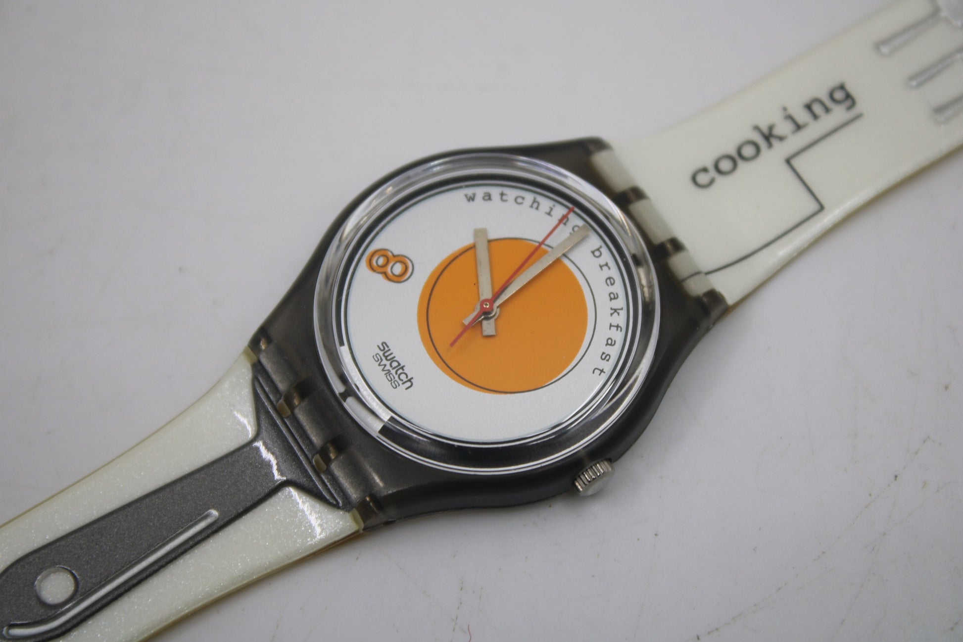 1995 Vintage Gents Swatch 'Sunny Side Up' GM135, NEW OLD STOCK, Never Used condition, working 100%, with the original strap