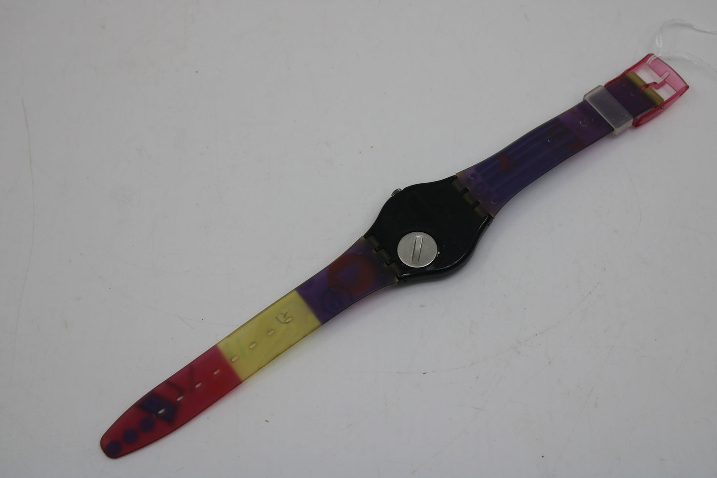 1992 Vintage Gents Swatch 'EAN Code' GB143, NEW Old STOCK, Never Used condition, working 100%, with the original strap