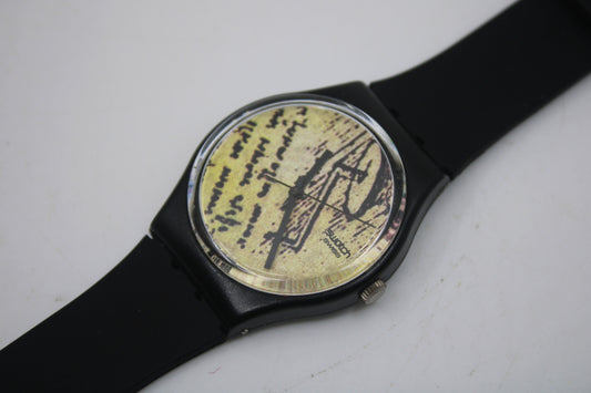 1991 Vintage Gents Swatch 'Engineer' GB139, Near Mint Condition, working 100% with a NON-original brand new strap