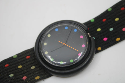 1989, Swatch, PopSwatch, 'Tingaling', PWBB125, nice, used condition, working 100%