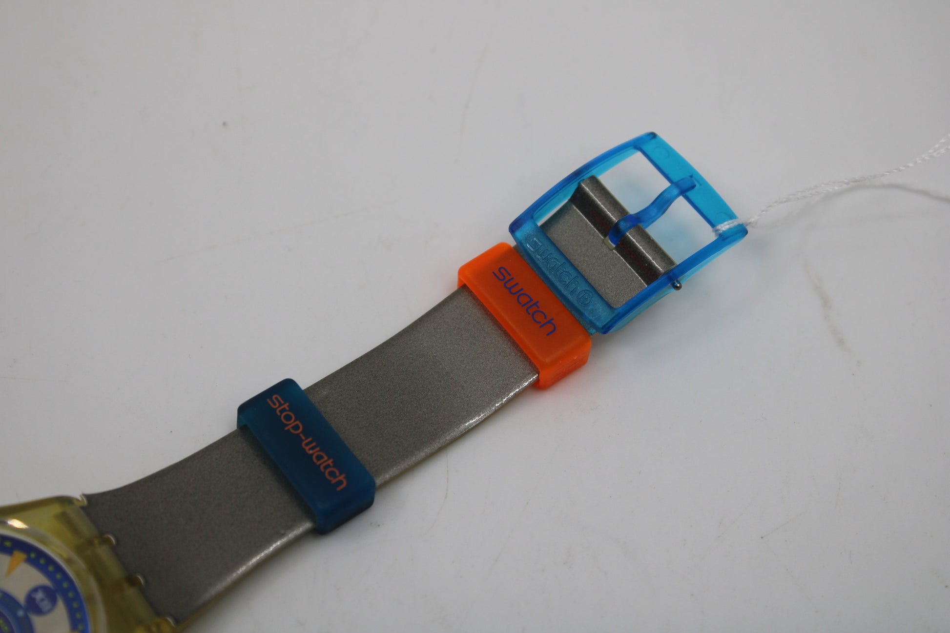 1993 Vintage Gents Stop Swatch 'Metal Flash' SSK104, NEW OLD STOCK, Never Worn, working 100%, Original Strap