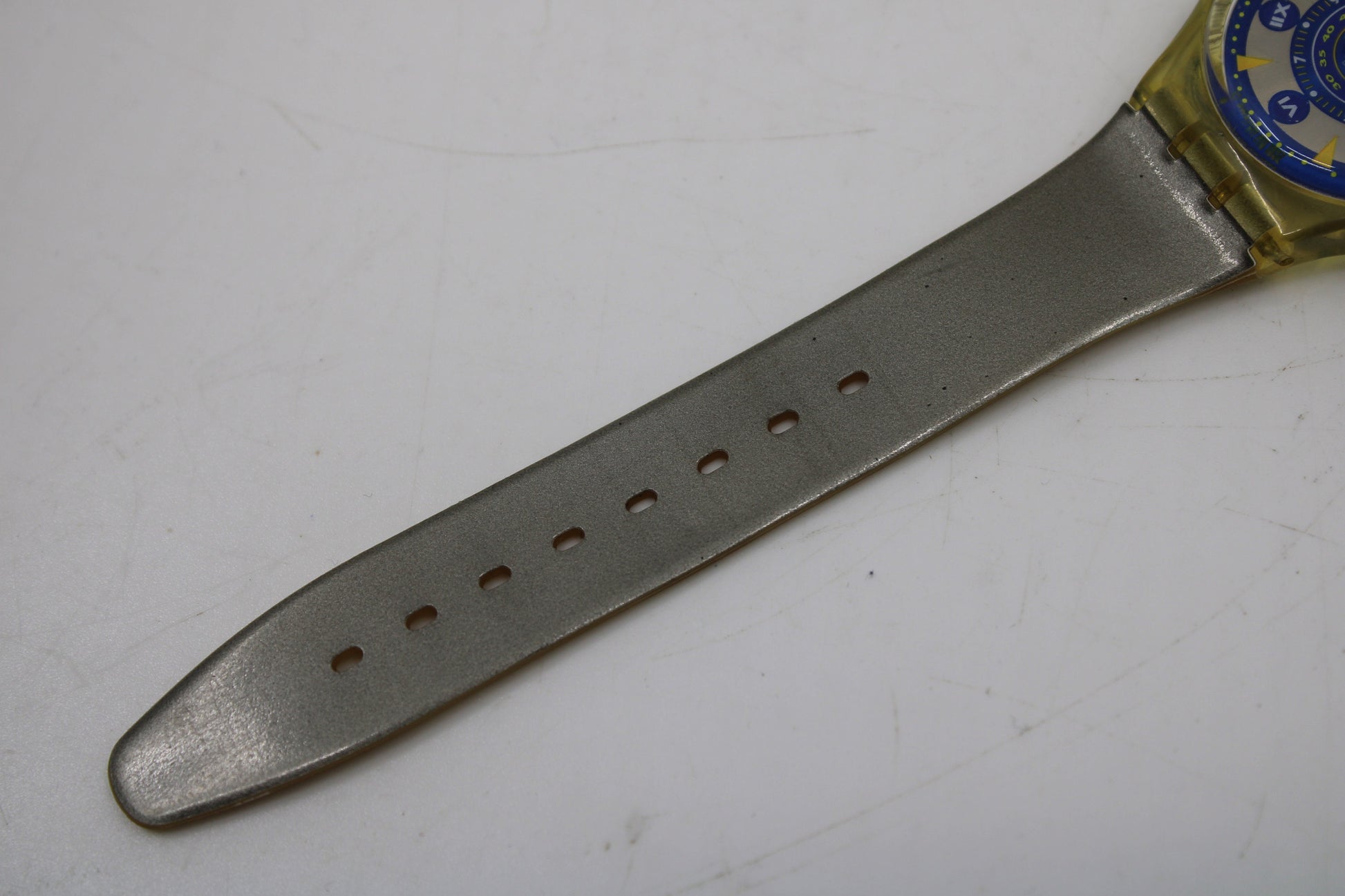 1993 Vintage Gents Stop Swatch 'Metal Flash' SSK104, NEW OLD STOCK, Never Worn, working 100%, Original Strap