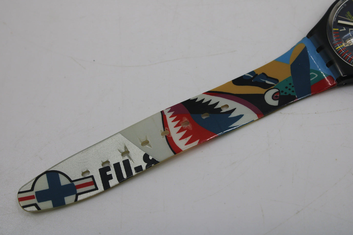 1994, Vintage Gents Swatch, 'Sky Heroes' GM704, NO box, VERY nice Condition, working 100%