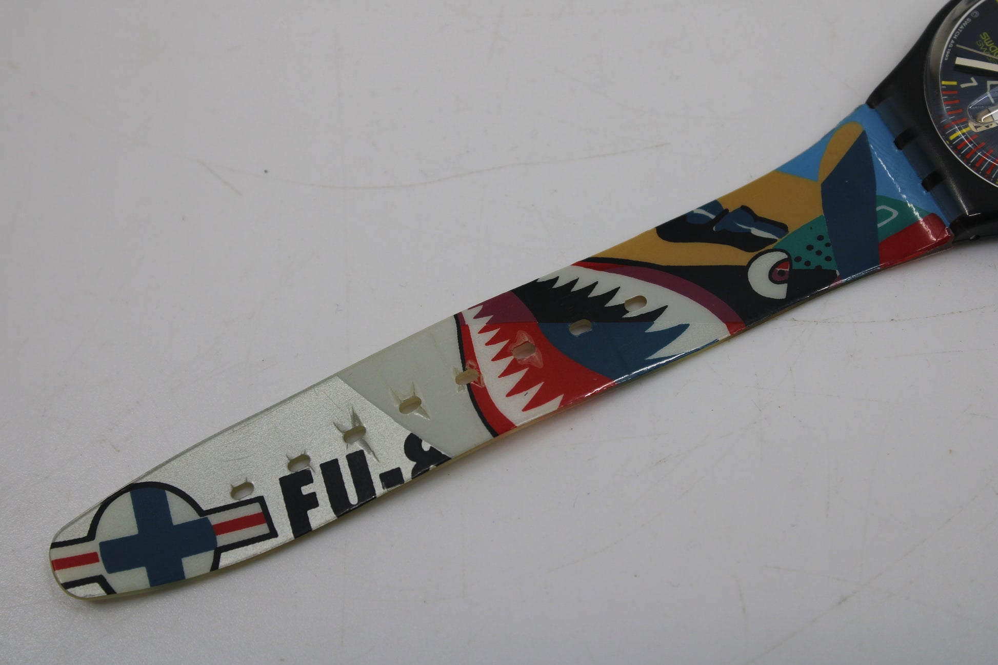 1994, Vintage Gents Swatch, 'Sky Heroes' GM704, NO box, VERY nice Condition, working 100%