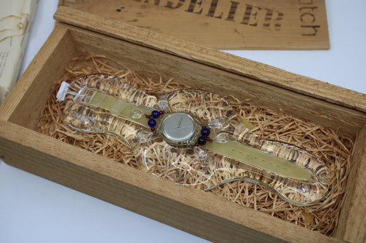 2000 Vintage Swatch Christmas Special 'Chandelier', GZ125, working 100%, NEW OLD STOCK