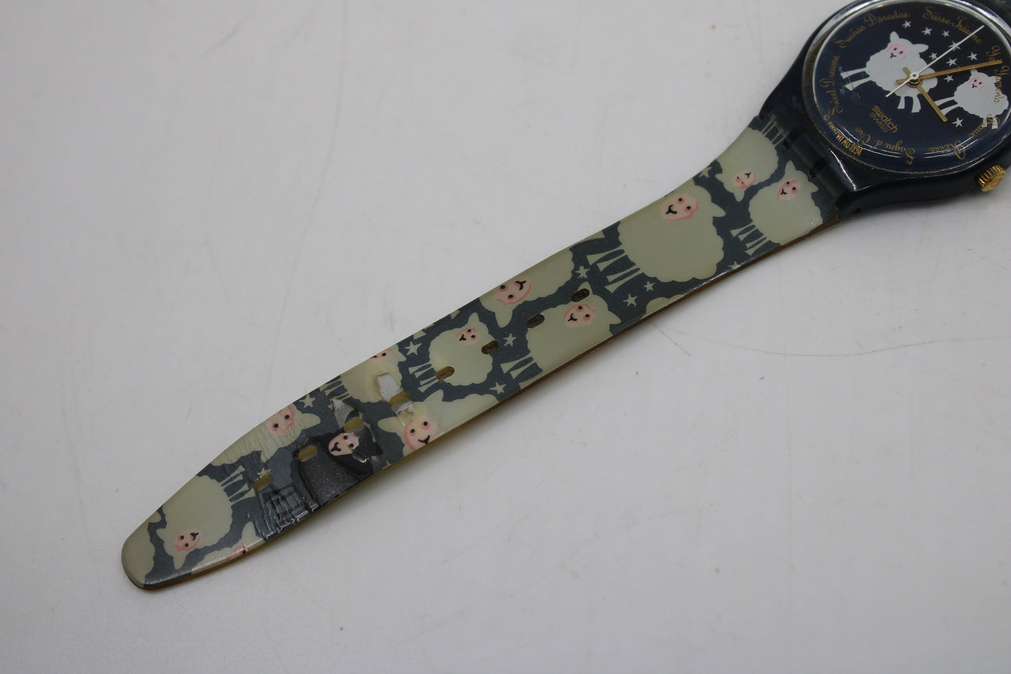 1995, Swatch, Gents, 'Black Sheep', GN150, Nice, Used Condition, 100% working, original strap