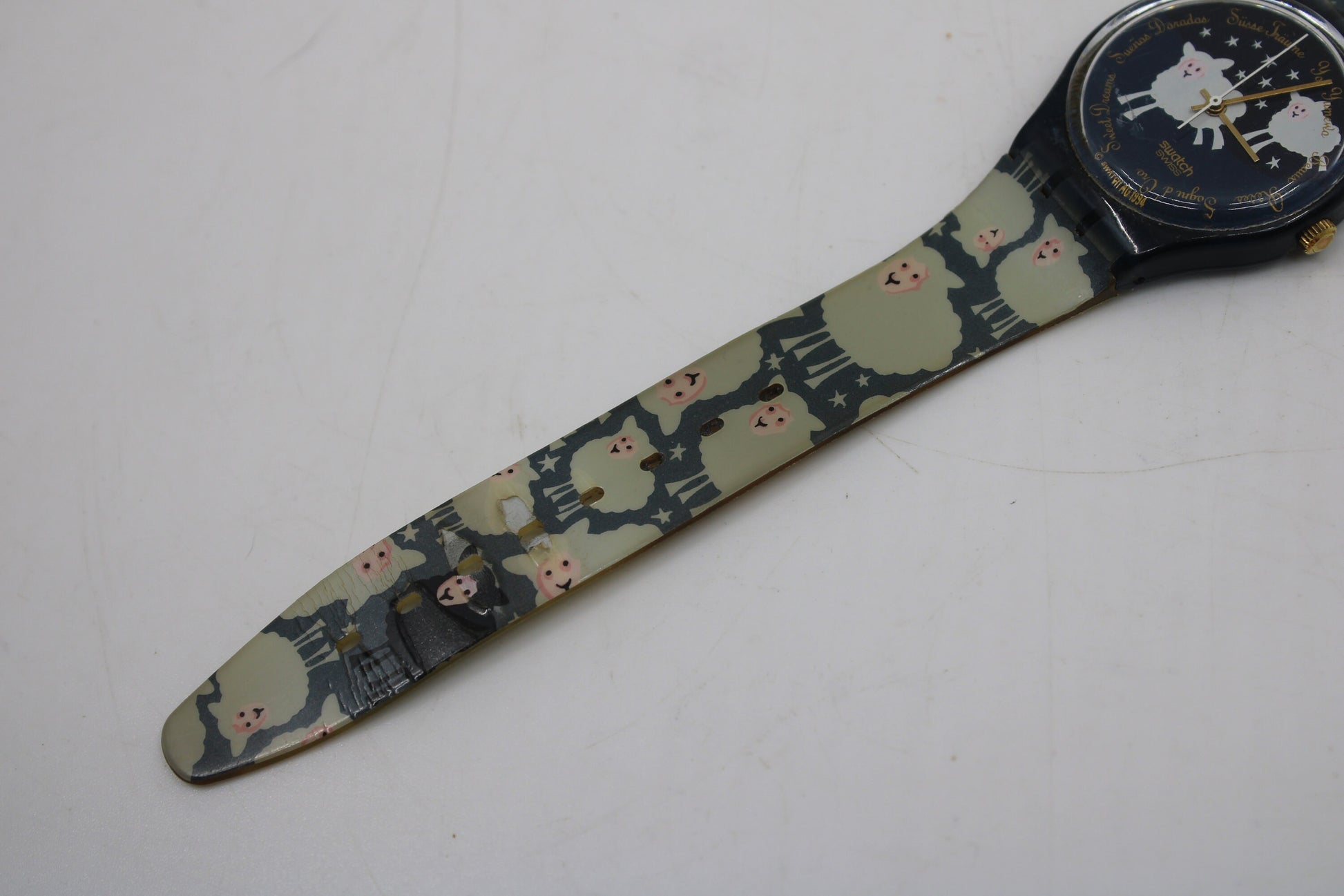 1995, Swatch, Gents, 'Black Sheep', GN150, Nice, Used Condition, 100% working, original strap