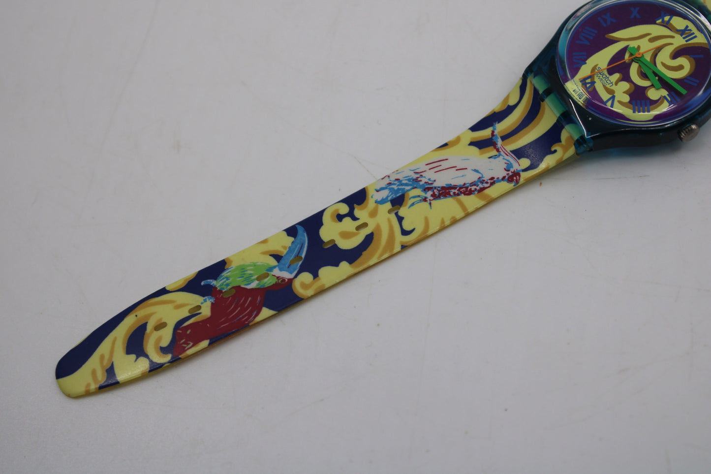 1992 Vintage Gents Swatch 'Perroquet' GN119, VERY good, used condition, working 100%, with the original strap