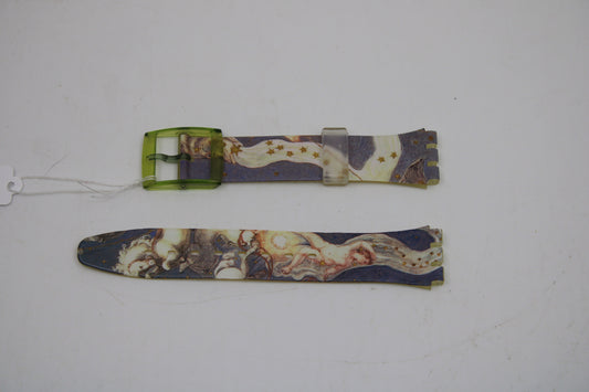 Vintage Swatch Strap, 'Voie Lactee', GG122, Gents, Near mint or Mint condition, used