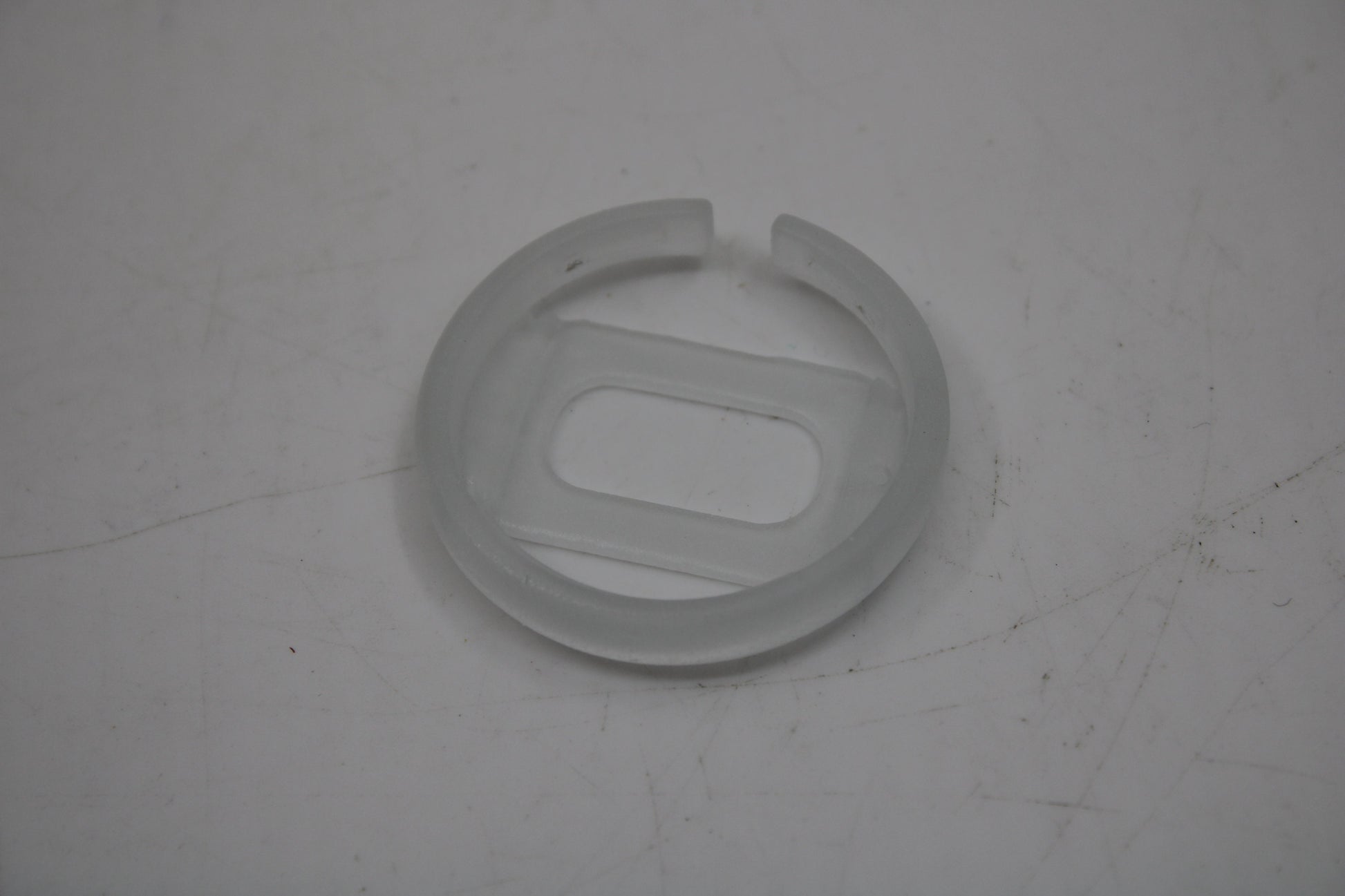 3D Printed Version Pop Swatch Midi Size Ring, Brand New, Matt Translucent