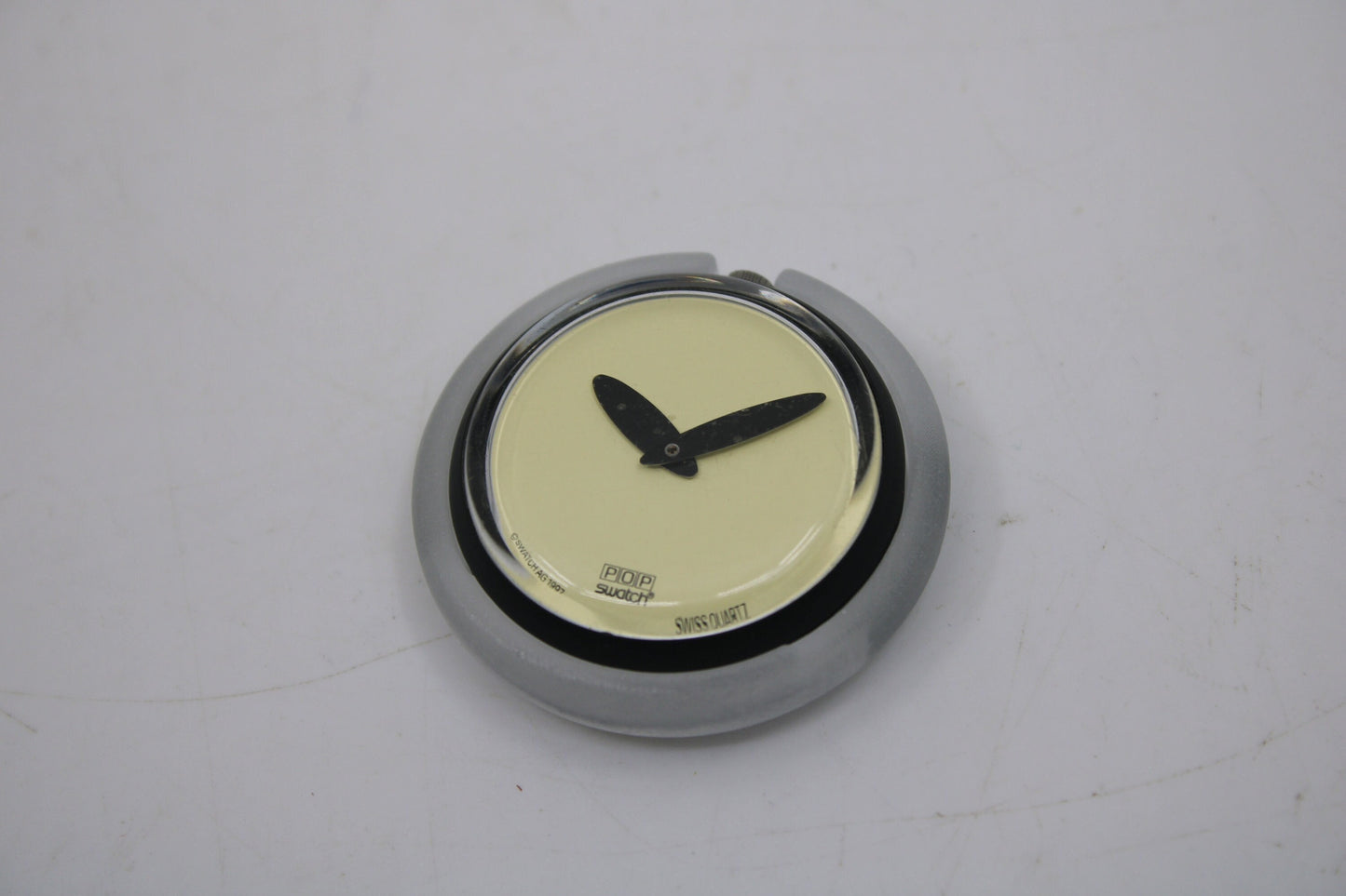 3D Printed Version Pop Swatch Midi Size Ring, Brand New, Matt Translucent