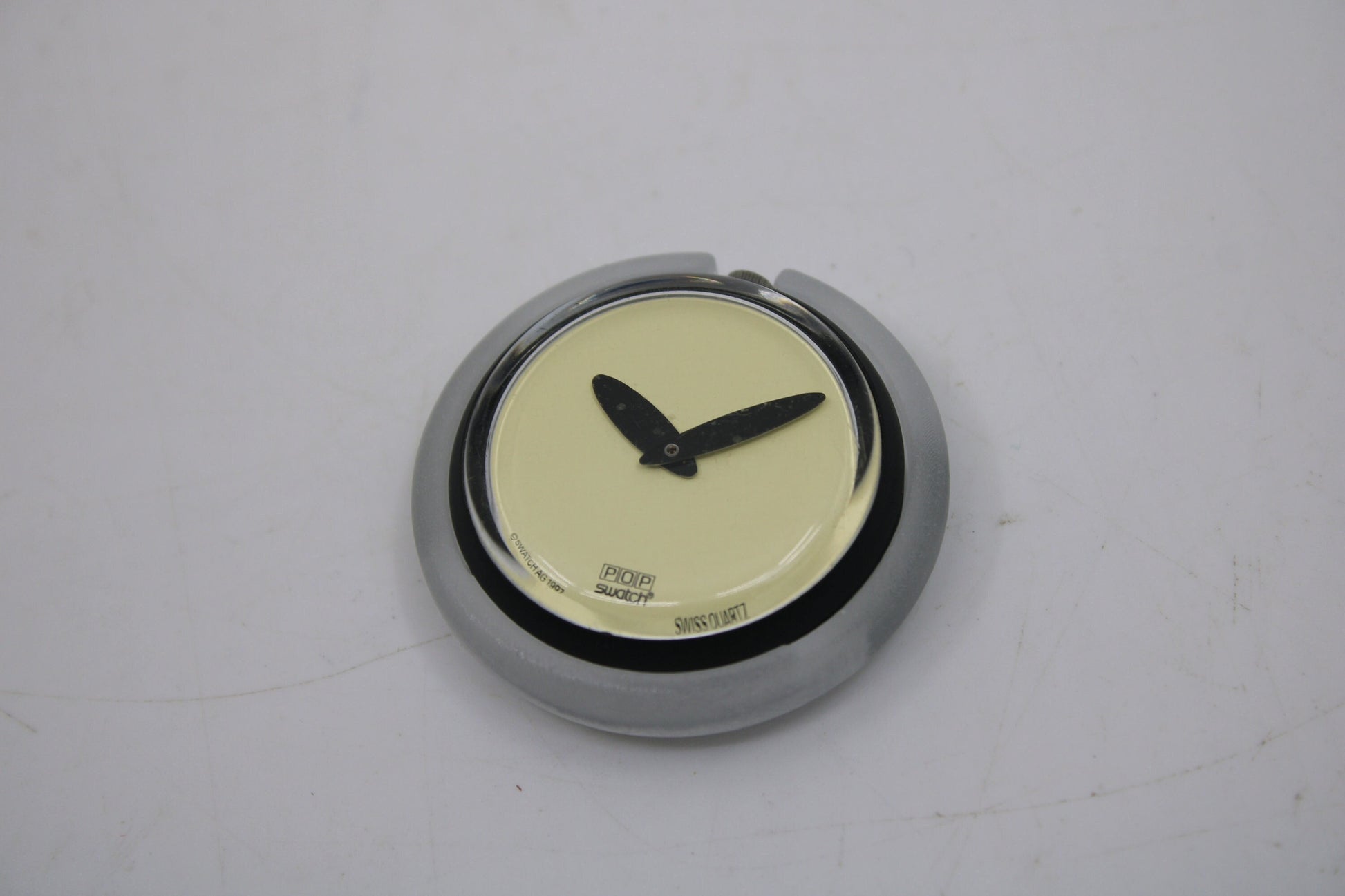 3D Printed Version Pop Swatch Midi Size Ring, Brand New, Matt Translucent