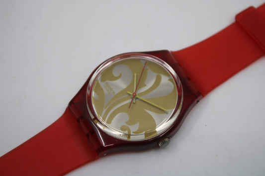 1990, Vintage Gents Swatch, 'Louis Louis', GR106, NO box, Near Mint Condition, working 100%, Non Original Strap