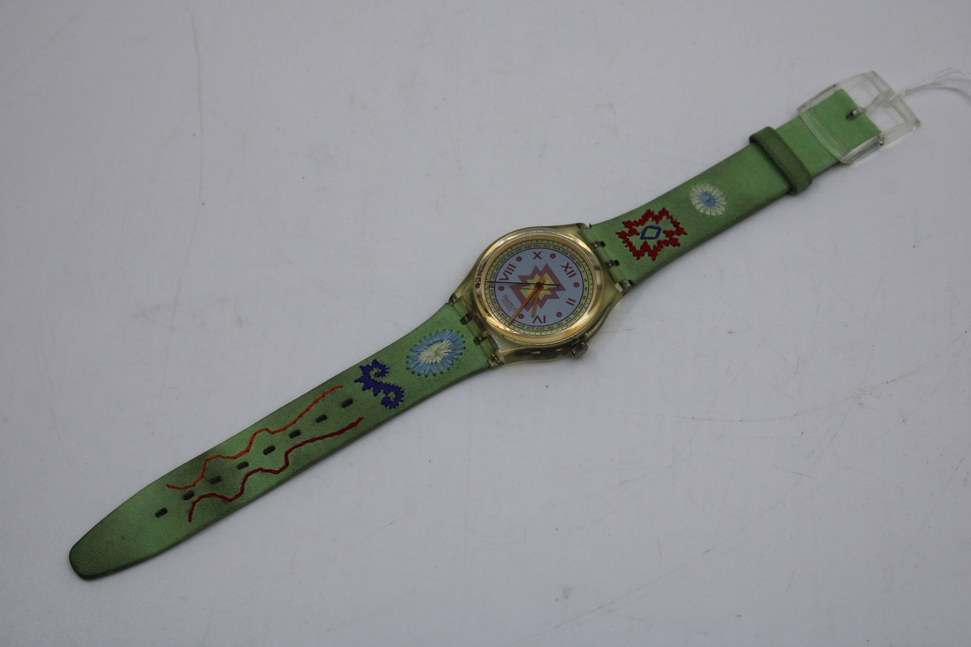 1993 Vintage Gents Swatch 'Cuzco' GK154, in a very nice, used condition, working 100% with original strap