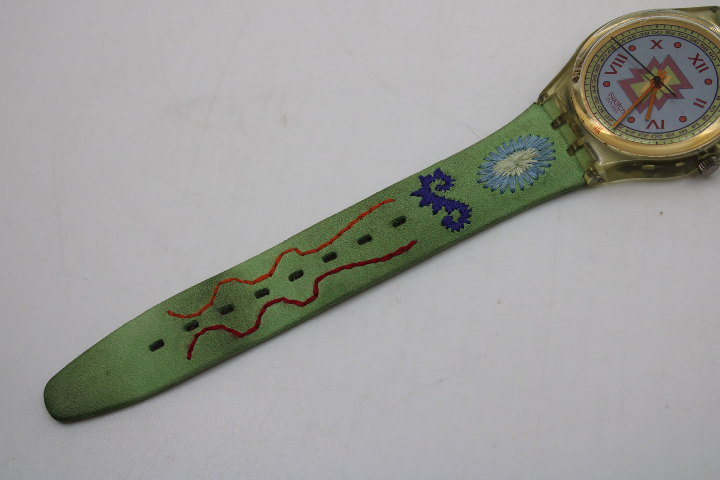 1993 Vintage Gents Swatch 'Cuzco' GK154, in a very nice, used condition, working 100% with original strap