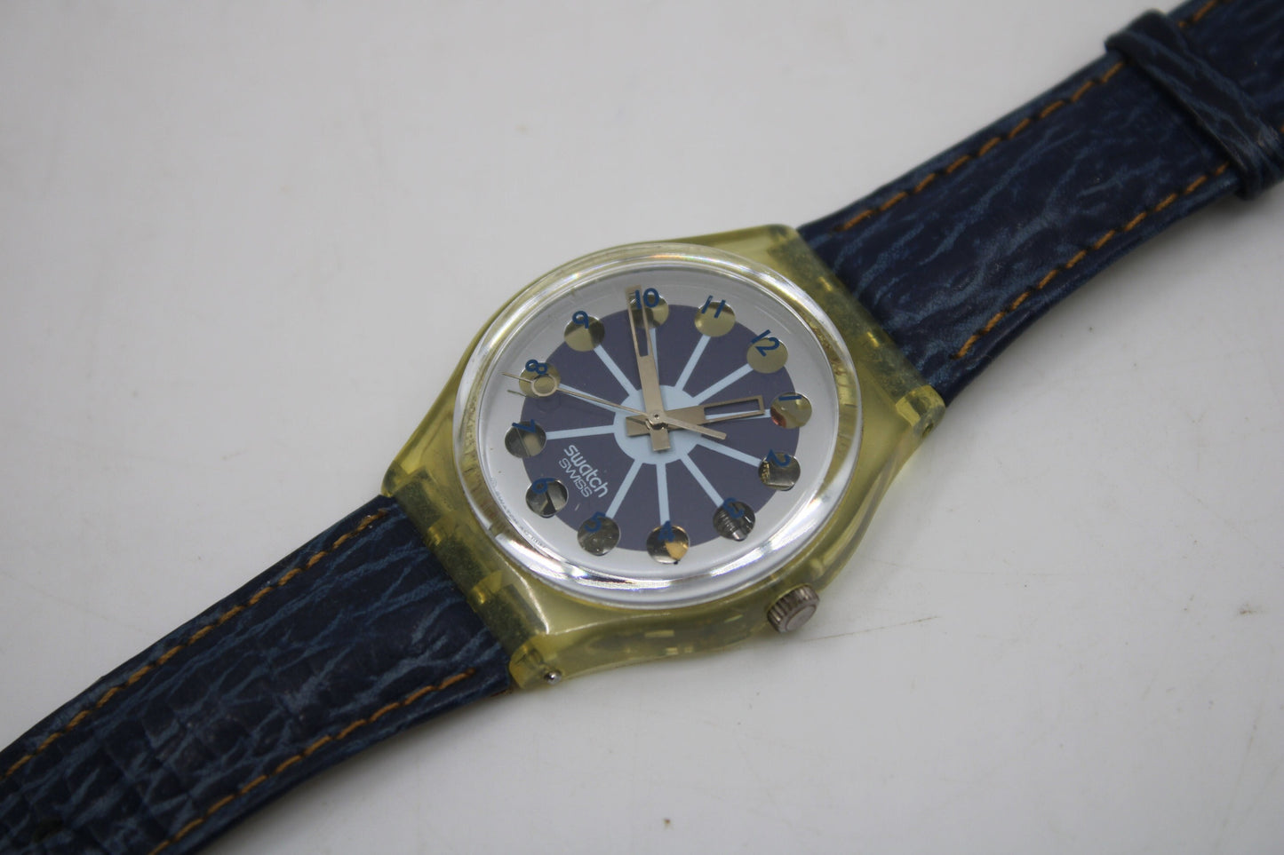 Swatch, Gents, 1992, 'Blue Segment', GK148, very nice, used condition, working perfectly!