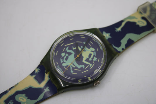1991 Vintage Gents Swatch 'Crash!!!' GG111, Nice, Used condition, working 100% with original strap