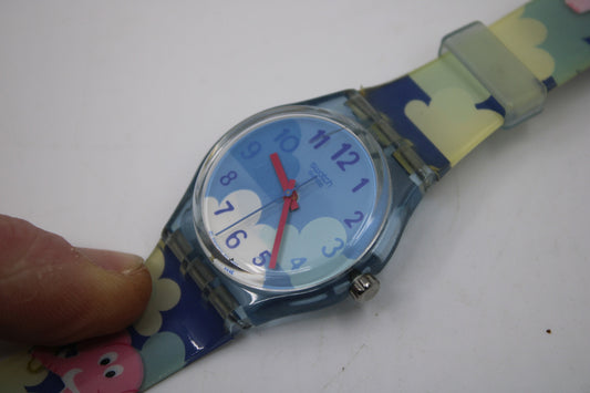2002 Vintage Gents Swatch 'MiniMouse' GS901, very nice, used condition, clock working 100%