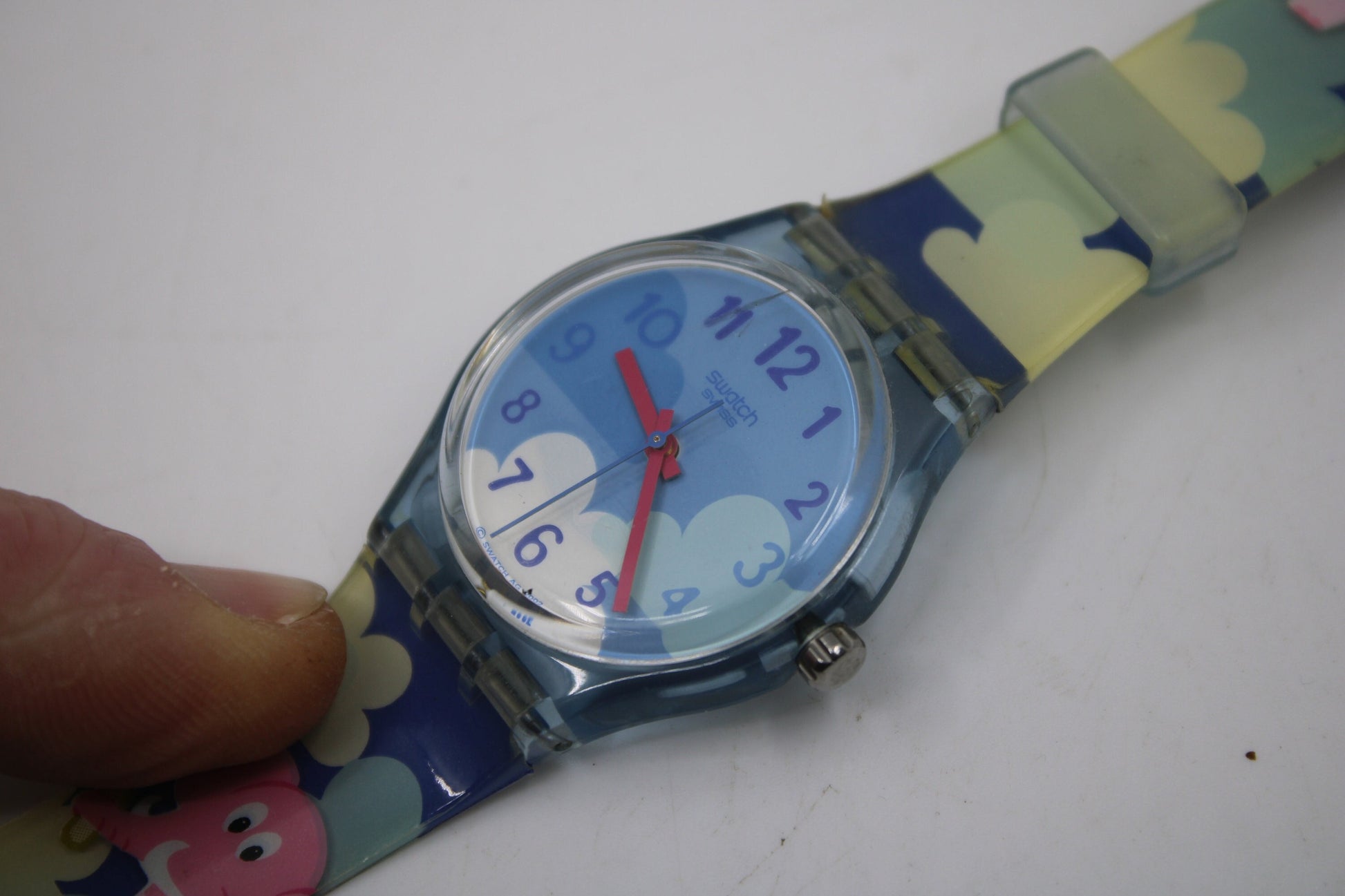 2002 Vintage Gents Swatch 'MiniMouse' GS901, very nice, used condition, clock working 100%