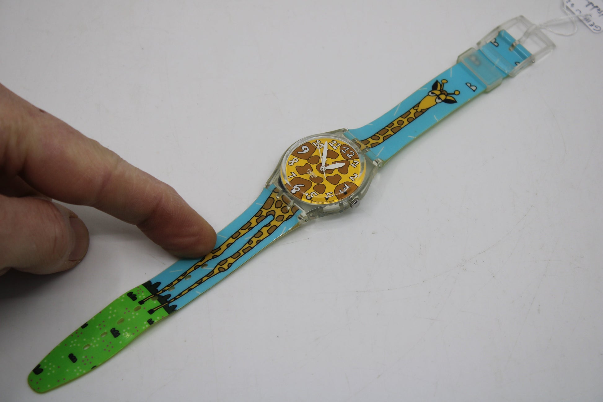 2003, Vintage Gents Swatch, 'Stretchy', GE119, NO box, Very Good, Nice, Used Condition, working 100%