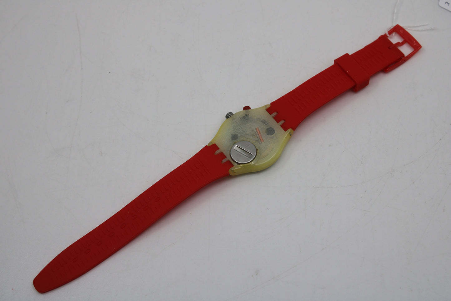 1998 Vintage Gents Loomi Swatch 'Your Kino' GW902, nice vintage condition, working 100% with NON-original strap