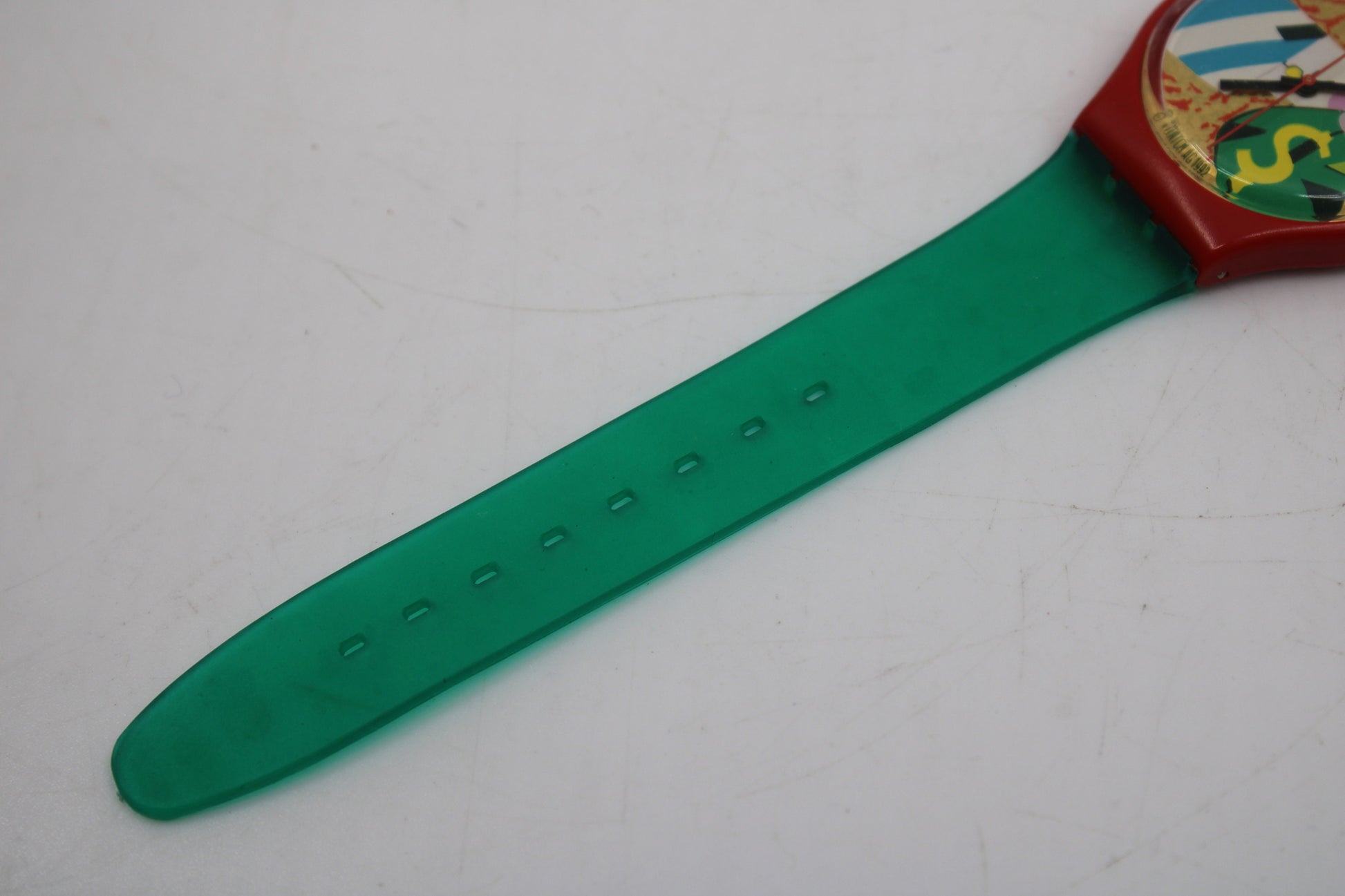 1993, Vintage Gents Swatch, 'Collage Dore', GR116, VERY nice condition, 100% working BRAND NEW strap