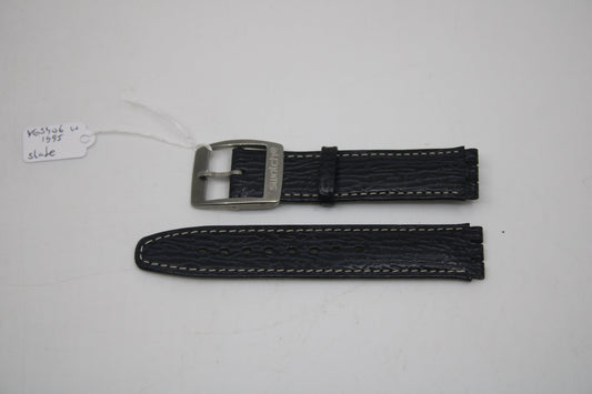 1995, Vintage Gents Irony Swatch Strap, 17mm, 'Slate', YGS406, NEW OLD STOCK, Never Used