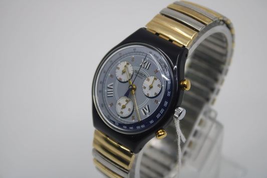 1993, Vintage Gents Chrono Swatch, 'Alabama, SCN105, NEW Battery, MINT Condition, Watch 100% Working, Original Strap