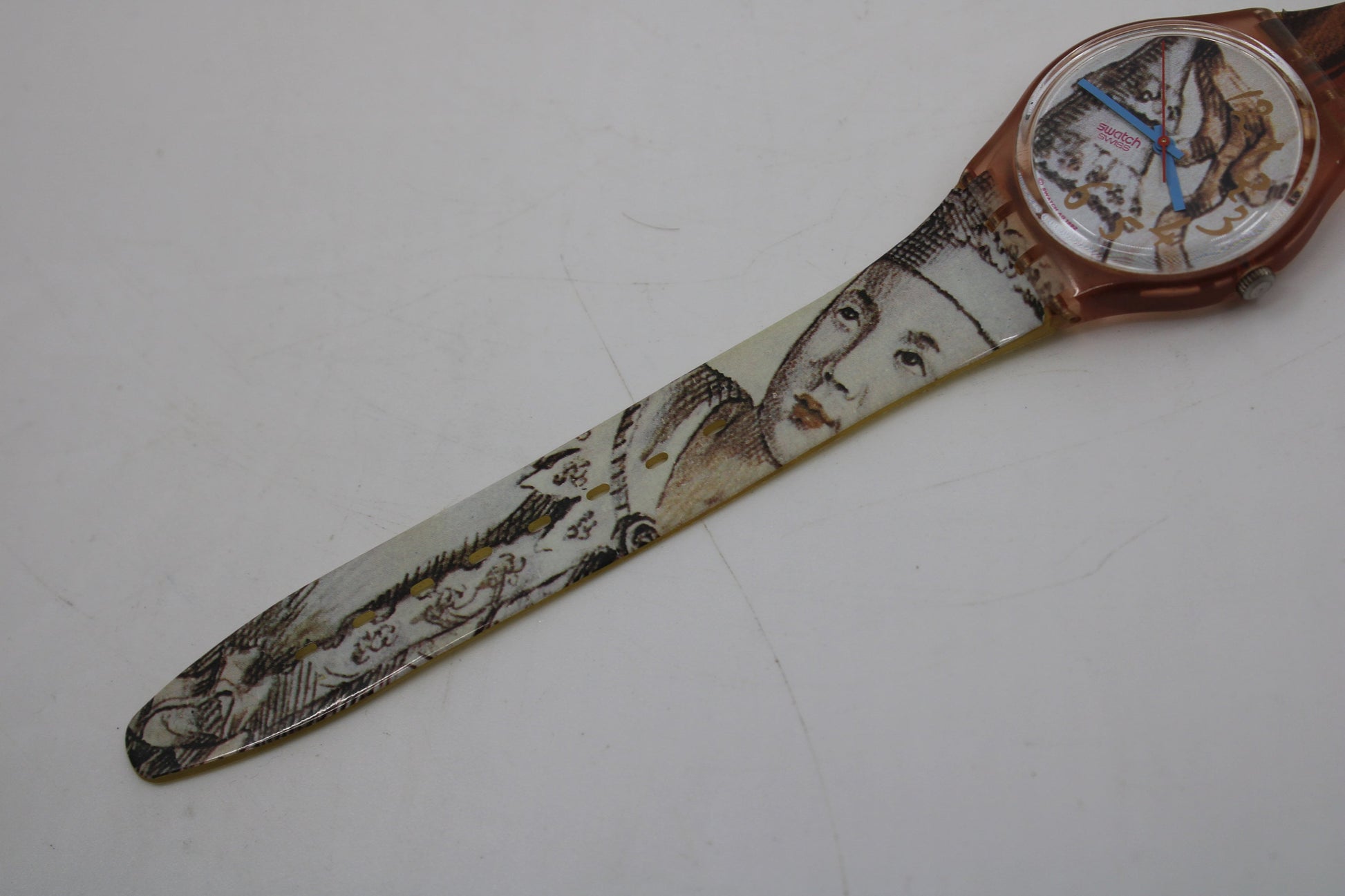 1993, Vintage Gents Swatch, 'Masquerade', GP105, NO box, in a very nice, used condition, 100% working