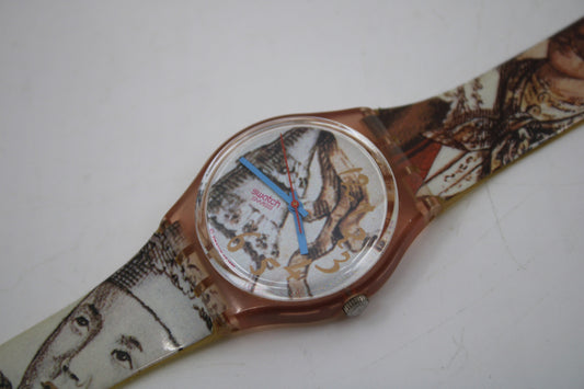 1993, Vintage Gents Swatch, 'Masquerade', GP105, NO box, in a very nice, used condition, 100% working