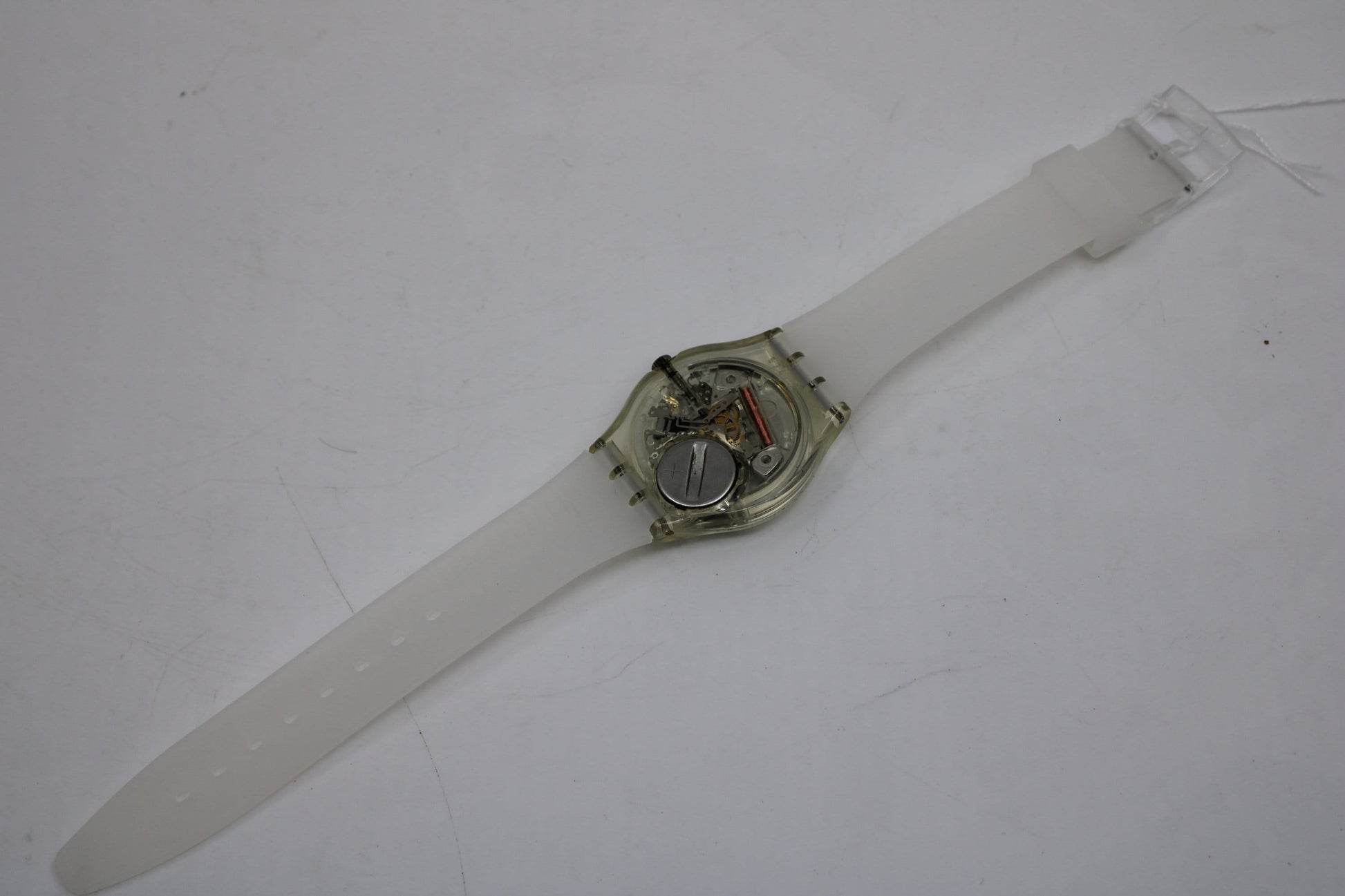 1995 Vintage Gents Swatch 'Spinning Balls' GK197, very nice condition, working 100% with brand new, non-original strap