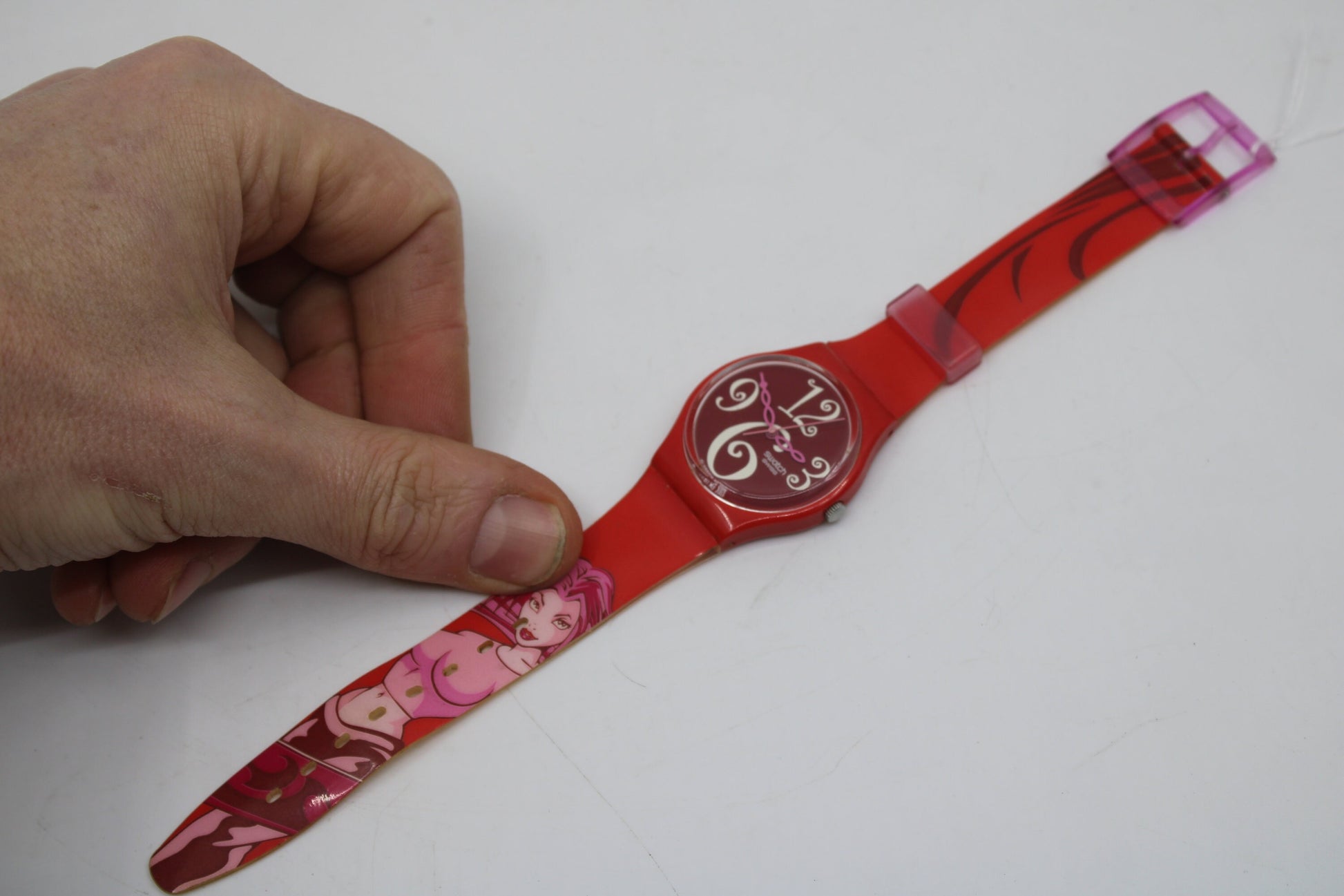 2004 Vintage Gents Swatch 'Surer Babe' GR148, in good, used and wearable condition, working 100% Original Strap