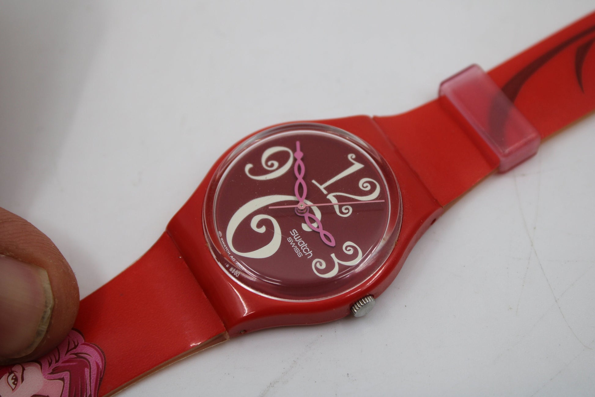 2004 Vintage Gents Swatch 'Surer Babe' GR148, in good, used and wearable condition, working 100% Original Strap