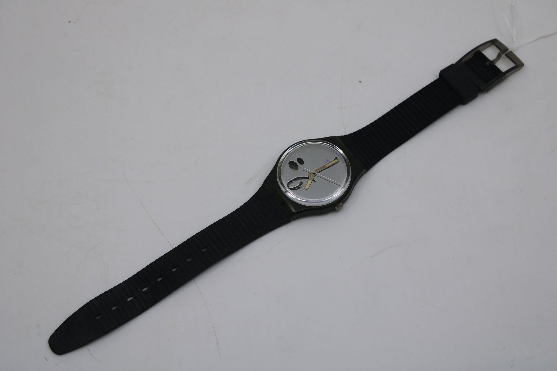 1991, Vintage Gents Swatch, 'High Beam' GM107, Nice, Worn Condition, working 100%, Original Strap