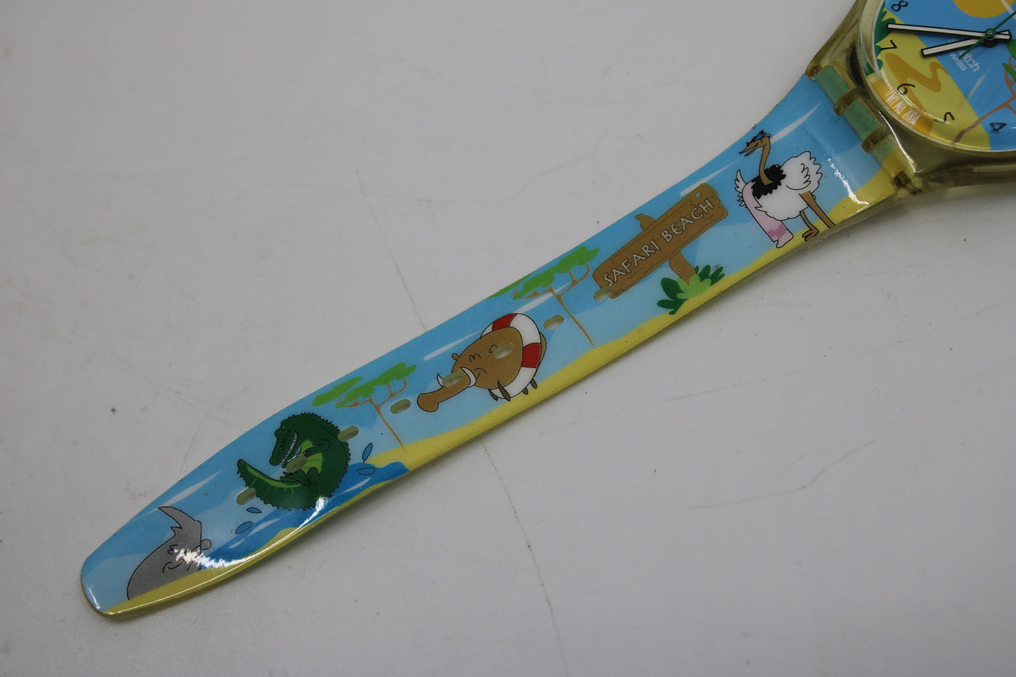 Vintage Gents Swatch 'Safari Beach' GE165, very good condition, working 100% with a brandnew, original strap