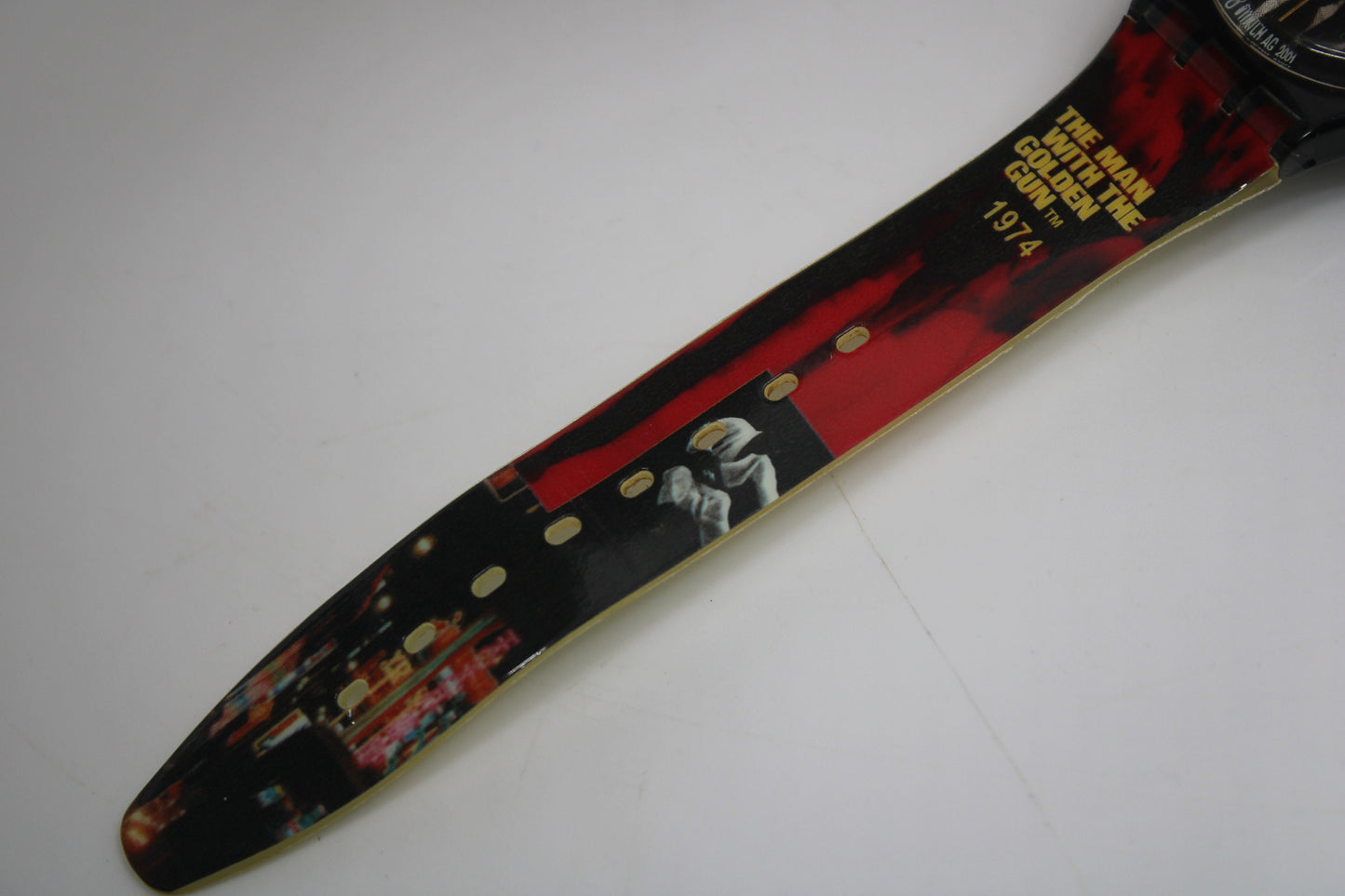 2001, Vintage Gents Swatch, 'The man with the golden gun', GB210, NO box, Good Condition, working 100%, Original Strap