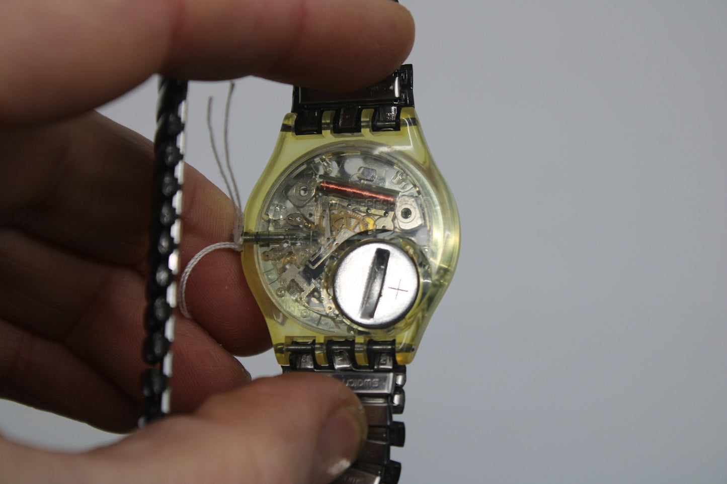 1993, Vintage Gents Swatch, 'Flake', GK165 / GK166, NO box, Good Condition, working 100%, Original Strap