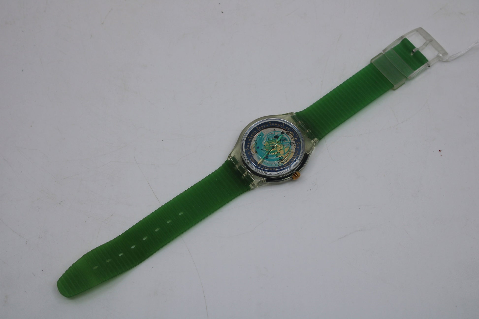 1992 'Time to Move' Vintage Gents Automatic Swatch SAK102, NO box, MINT condition, ORIGINAL strap