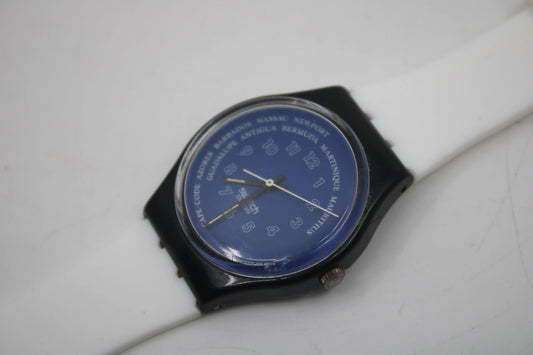 1990 ' Vintage Gents Swatch 'Tender Too' GB131, working 100%, in a nice, used condition, with a brand new, non-original strap
