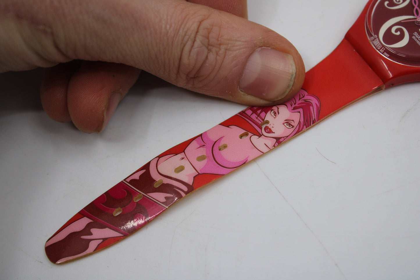 2004 Vintage Gents Swatch 'Surer Babe' GR148, in good, used and wearable condition, working 100% Original Strap