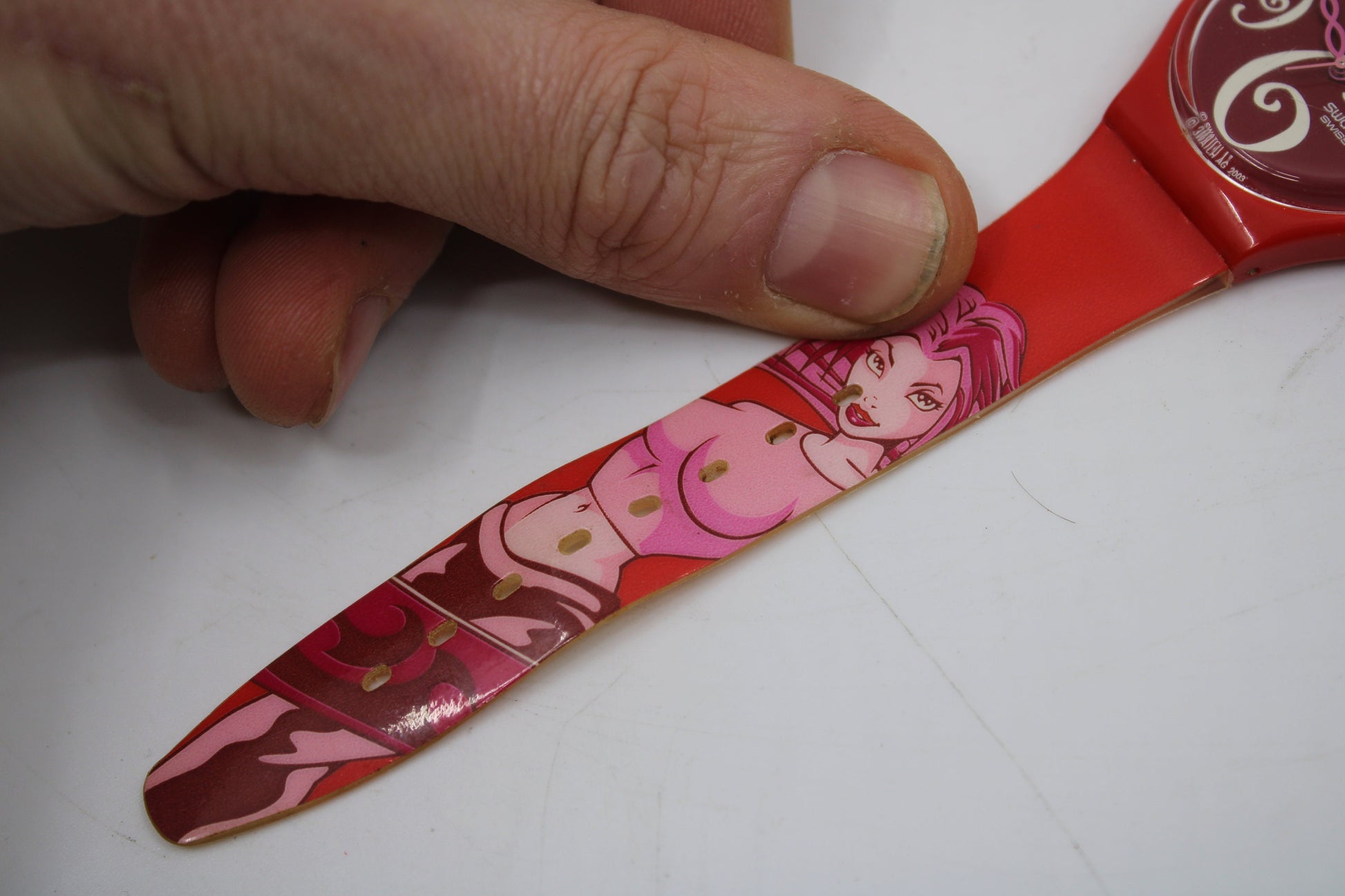 2004 Vintage Gents Swatch 'Surer Babe' GR148, in good, used and wearable condition, working 100% Original Strap