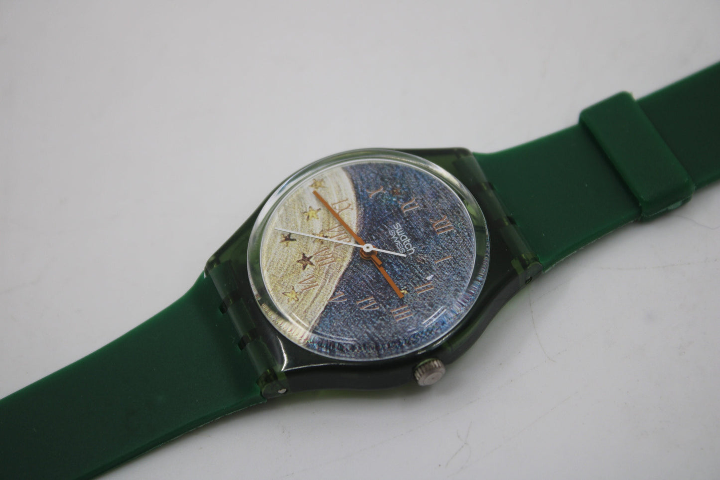1993, Vintage Gents Swatch, 'Voie Lactee', GG122, NO box, Good Condition, working 100%, NON-Original Strap