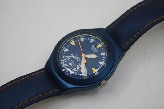 2003, Swatch Irony, 'Epathlo' YGN4001, Olympic No Box, Original Strap, Working 100%